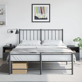 Comodini 2 Pz Antracite 34,5x39x44 Cm İn Acciaio /