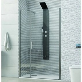 Kamalu - porta doccia battente 95cm con fisso ks5000