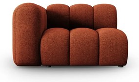 Divano componibile color mattone (con penisola a sinistra) Lupine – Micadoni Home