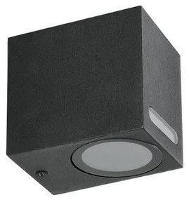 Applique da esterno QUERK 1xGU10/35W/230V IP54 8 cm nero