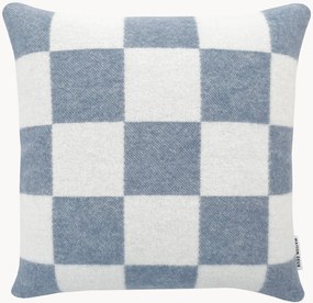 Copricuscino in lana con motivo a quadri Level Up