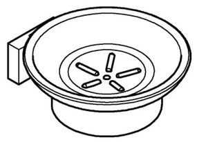 GROHE 40754001 - Porta sapone ESSENTIALS CUBE cromo lucido