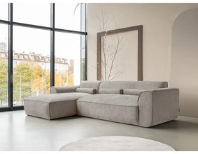 Divano angolare componibile beige (con penisola a sinistra) Flex Felix – Miuform