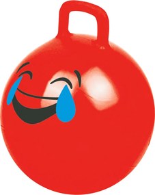 Palla Cavalcabile per Saltare con Maniglia per Bambini Ø55x65 cm con Emoticon Rosso o Giallo o Blu...