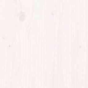 Panca da Giardino Bianca 110x38x45 cm Legno Massello di Pino