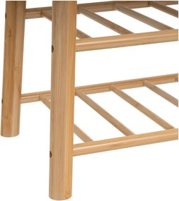 Panca in colore bianco e naturale - Casa Selección