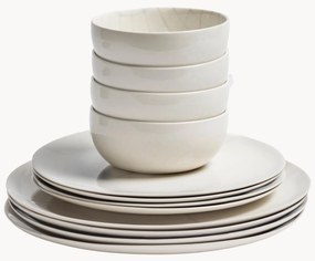 Servizio di stoviglie in porcellana con smalto reattivo Zuma, 4 persone (12 pz)