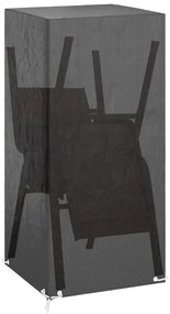 Copri sedie da giardino 2pz 8 occhielli 75x70x140cm polietilene
