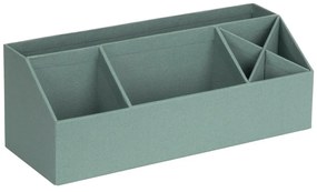 Organizer verde in cartone per cancelleria Elisa Canvas Paper Laminate – Bigso