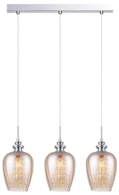 ITALUX MDM2286/3ACR - Lampadario a sospensione con filo PIRITA 3xE14/40W/230V