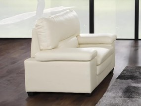 Poltrona in Pelle di bufalo Avorio - MIMAS II