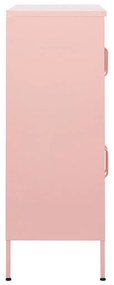 Armadietto rosa 80x35x101,5 cm in acciaio