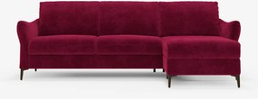 Dalia divano letto angolare con vano contenitore - materasso alto 18 cm in raffinato tessuto smacchiabile T30