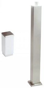 Paletto da Giardino 100cm in acciaio INOX, IK06, IP54 base E27 Base E27