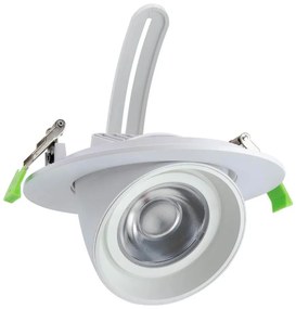 Faro LED da Incasso 44W Orientabile Foro Ø160mm Bianco-driver Philips Colore Bianco Caldo 2.700K