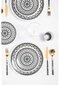 Posate in acciaio nero e oro 16 pezzi Avie - Premier Housewares