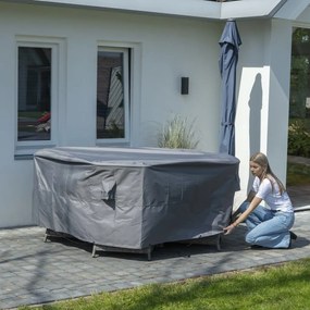Madison telo di copertura per mobili da esterno rotondo 200 cm grigio