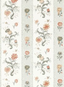 Zoffany Carta da parati Papaver Stripe - Tuscan Pink/ Nimbus