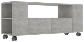 Mobile per tv grigio cemento 120x35x48 cm legno multistrato