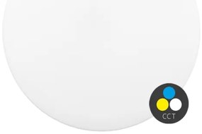 Ecolite WYB230-CCT/12W/BI - Plafoniera LED DISK LED/12W/230V IP44 bianco