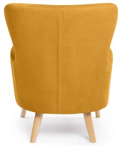 Poltrona ear in colore senape Noemye - Bonami Essentials