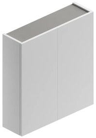 Pensile bagno Jnka bianco lucido in truciolare SENSEA, 2 ante apertura da sinistra P 20 x L 70 x H 75 cm