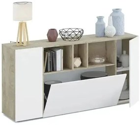 Mobile credenza Loira rovere Alaska bianco artik