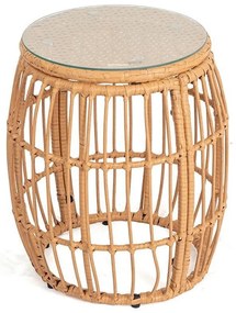 Tavolo da giardino rotondo in rattan artificiale ø 47 cm Vistdal - Bonami Essentials