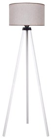 Duolla - Lampada con piedistallo 1xE27/60W/230V diametro 44 cm beige/bianco