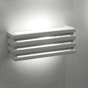 Applique in Gesso Pitturabile 1 lampada E27 da parete