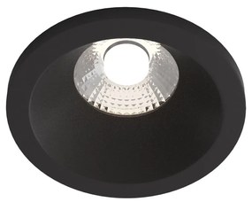 Faretto Da Incasso Moderno Zoom Alluminio Tondo Nero Led