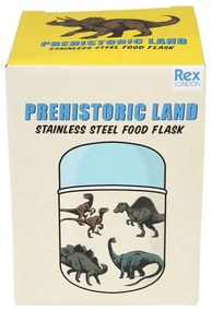Borraccia termica blu/color crema 280 ml Prehistoric Land – Rex London