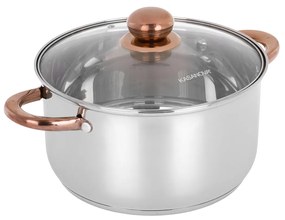 Pentola 24 cm acciaio inox Meravigliosa con coperchio