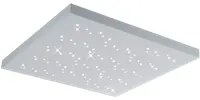 Plafoniera Led Soffitto Quadrata Cielo Stellato Bianco 75 cm Titus GD Trio