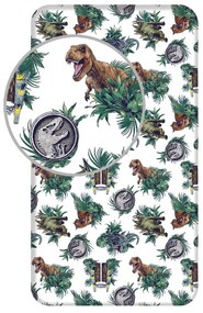 Lenzuolo con angoli per bambini in cotone 90x200 cm Jurassic World "Roar" – Jerry Fabrics