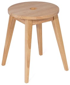 Sgabello colore naturale chiaro in legno di cauciù massiccio Club – Bonami Essentials