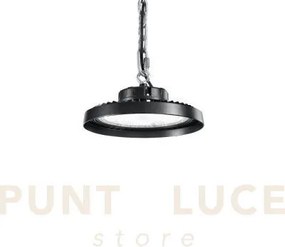 Plafoniera led avrocar nera in alluminio 200w 30000lm 4000k d.30cm ...