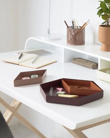 Kave Home - Portamatite Jeannie in metallo rosa