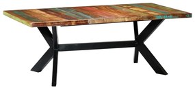 Tavolo da pranzo 200x100x75 cm in legno massello di recupero