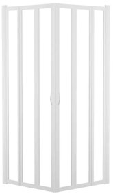 Box doccia angolare con porta pieghevole, vetro 3 mm, L 68-72 cm x L 68-72 cm, H 185 cm, bianco Los