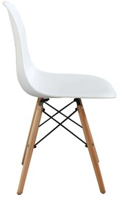 JULIETTE - sedia stile nordico con gambe in legno set da 4