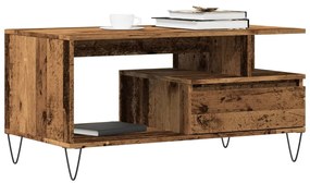 Tavolino Da Salotto Legno Antico 90x49x45 Cm Legno Multistrato /