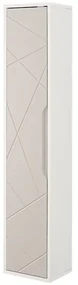 Colonna bagno sospesa h .150 cm Furore tortora con ripiani regolabili