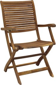 TURRIS - set tavolo in legno massiccio di acacia cm 180/240 x 100 x 74 h con 4 sedie e 2 poltrone Mulier