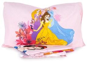 Completo letto singolo Principesse Disney in cotone