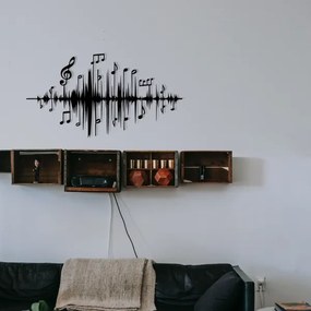 Decorazione da muro 69x37 cm appunti metallo