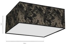 Plafoniera SATINO 3xE27/60W/230V nera/oro