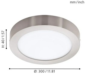 Eglo 96678 - Plafoniera LED RGBW dimmerabile FUEVA-C LED/21W/230V BT