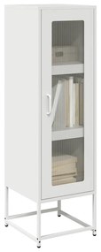 Credenza Bianca 36x39x123 Cm Acciaio Laminato A Freddo /