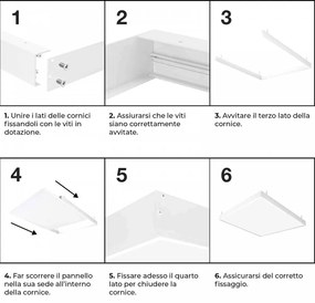 Plafoniera LED 60x60 40W IP40 No-Flickering - LIFUD Driver Colore Bianco Freddo 6.000K